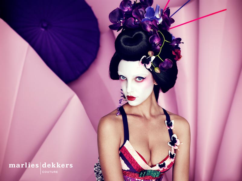 Make-up for Marlies Dekker Couture advert
